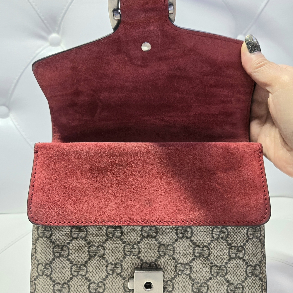 Gucci Beige and Red Mini Women's Bag - Picture 6 of 10